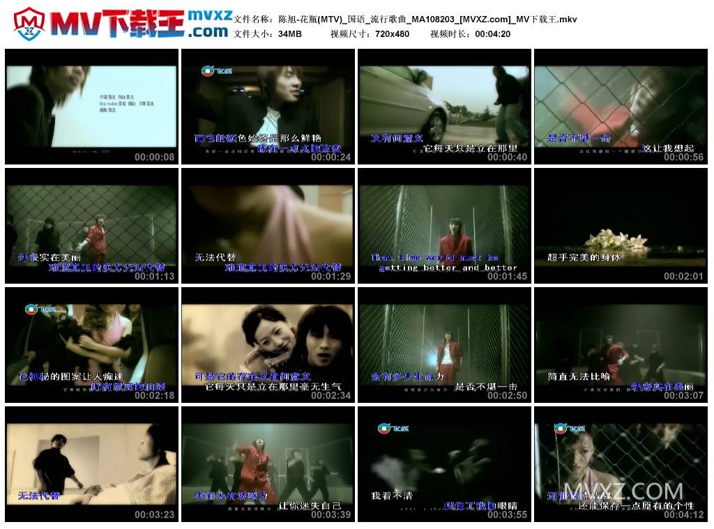 陈旭-花瓶(MTV)_国语_流行歌曲_MA108203